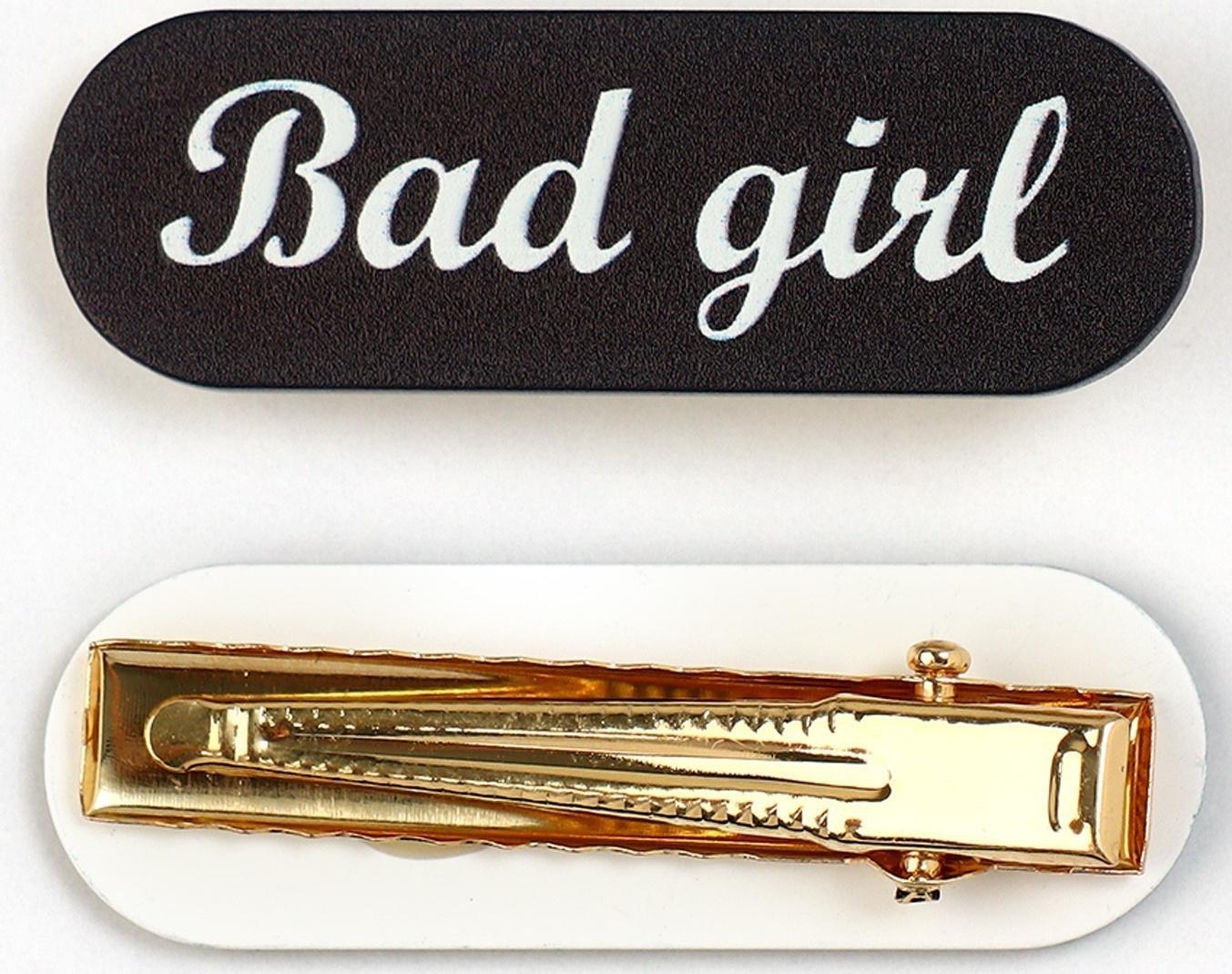 Заколка для волос Bad girl, 4.5 х 1.5 см
