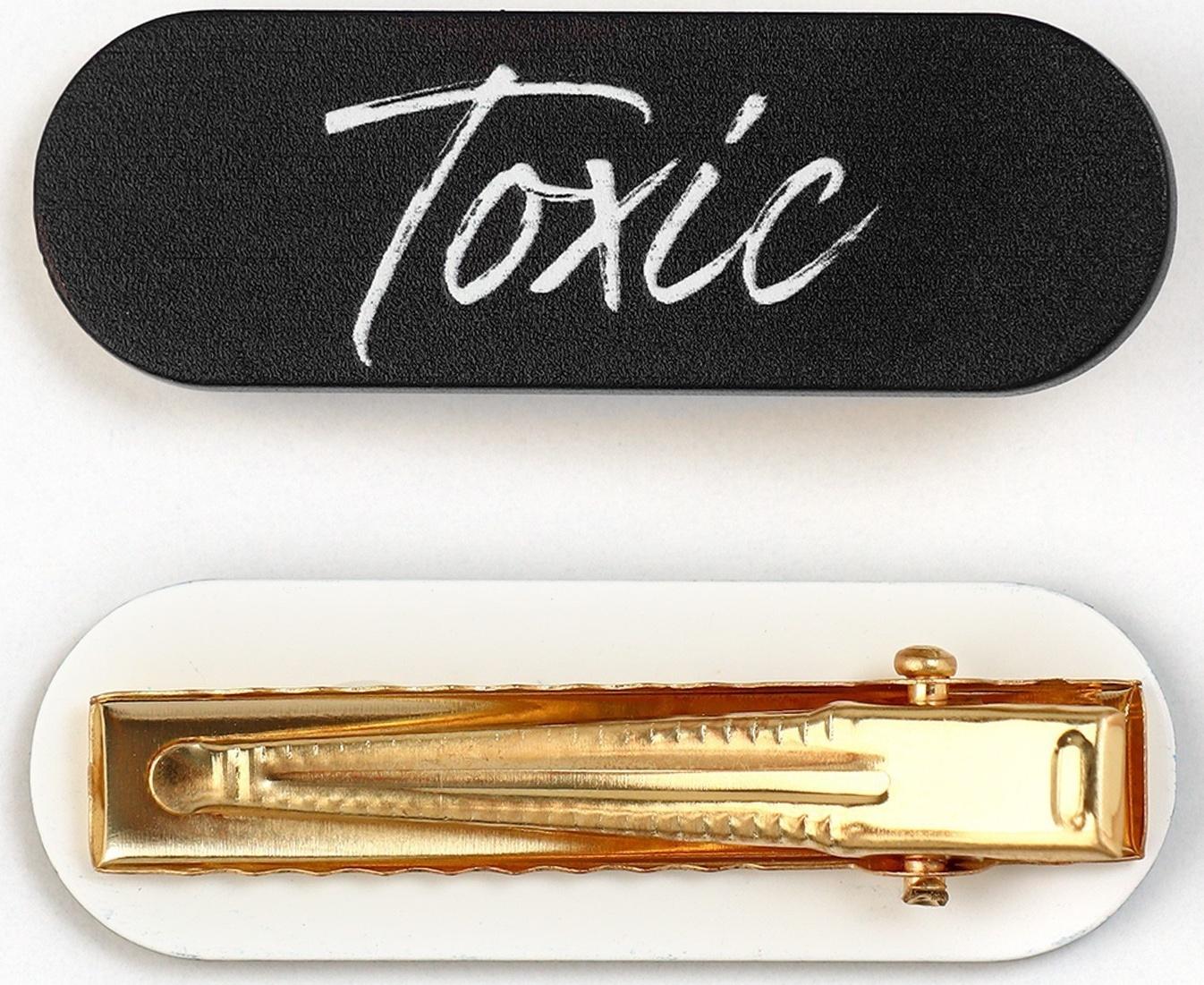 Заколка для волос Toxic, 4.5 х 1.5 см