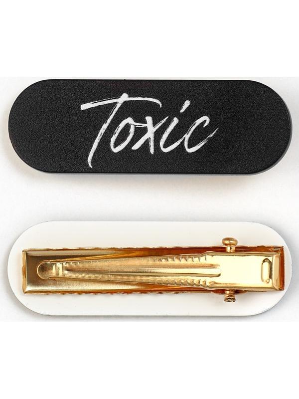 Заколка для волос Toxic, 4.5 х 1.5 см