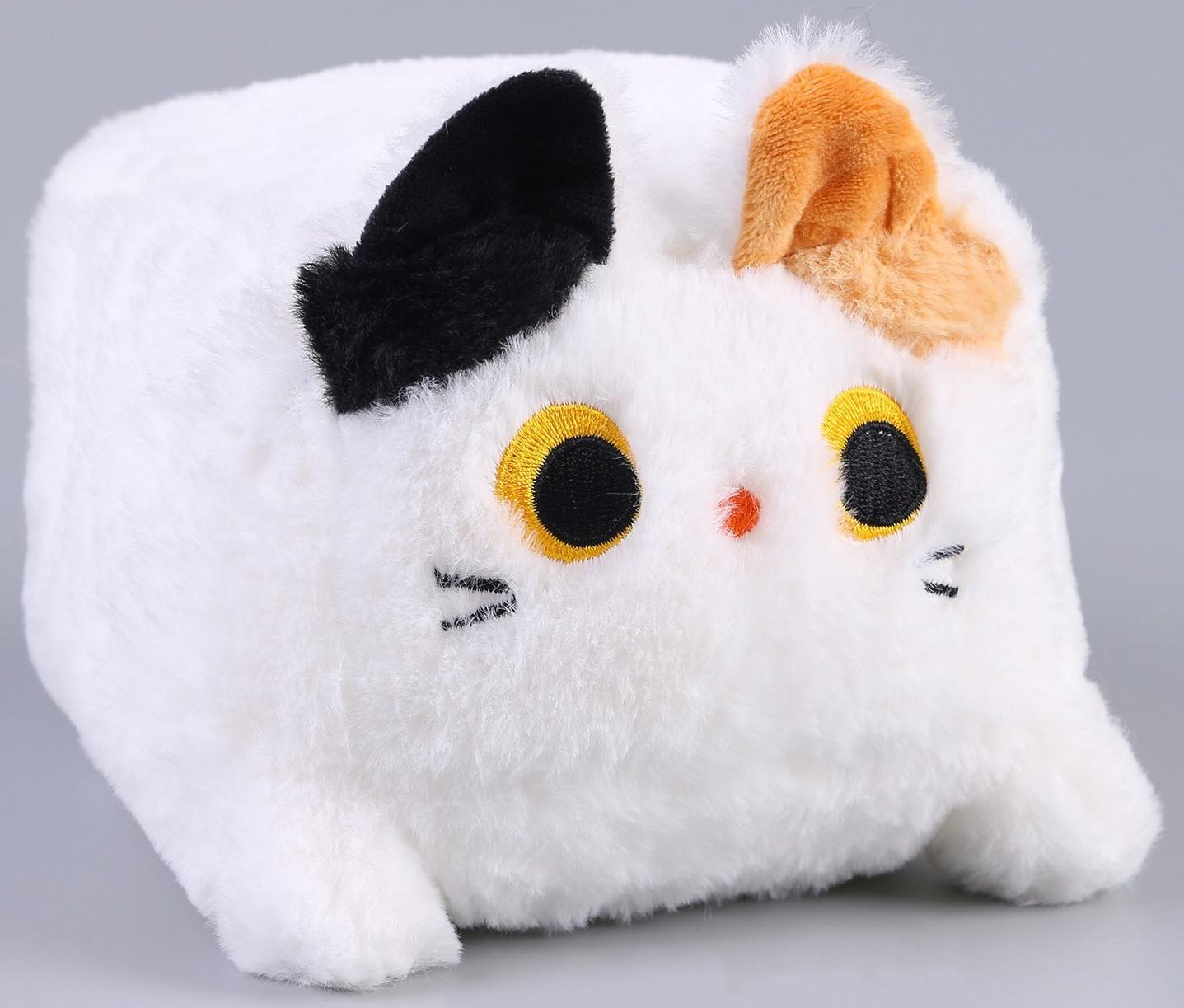 Мягкая игрушка «Котик-кубик», 18 см, цвет белый