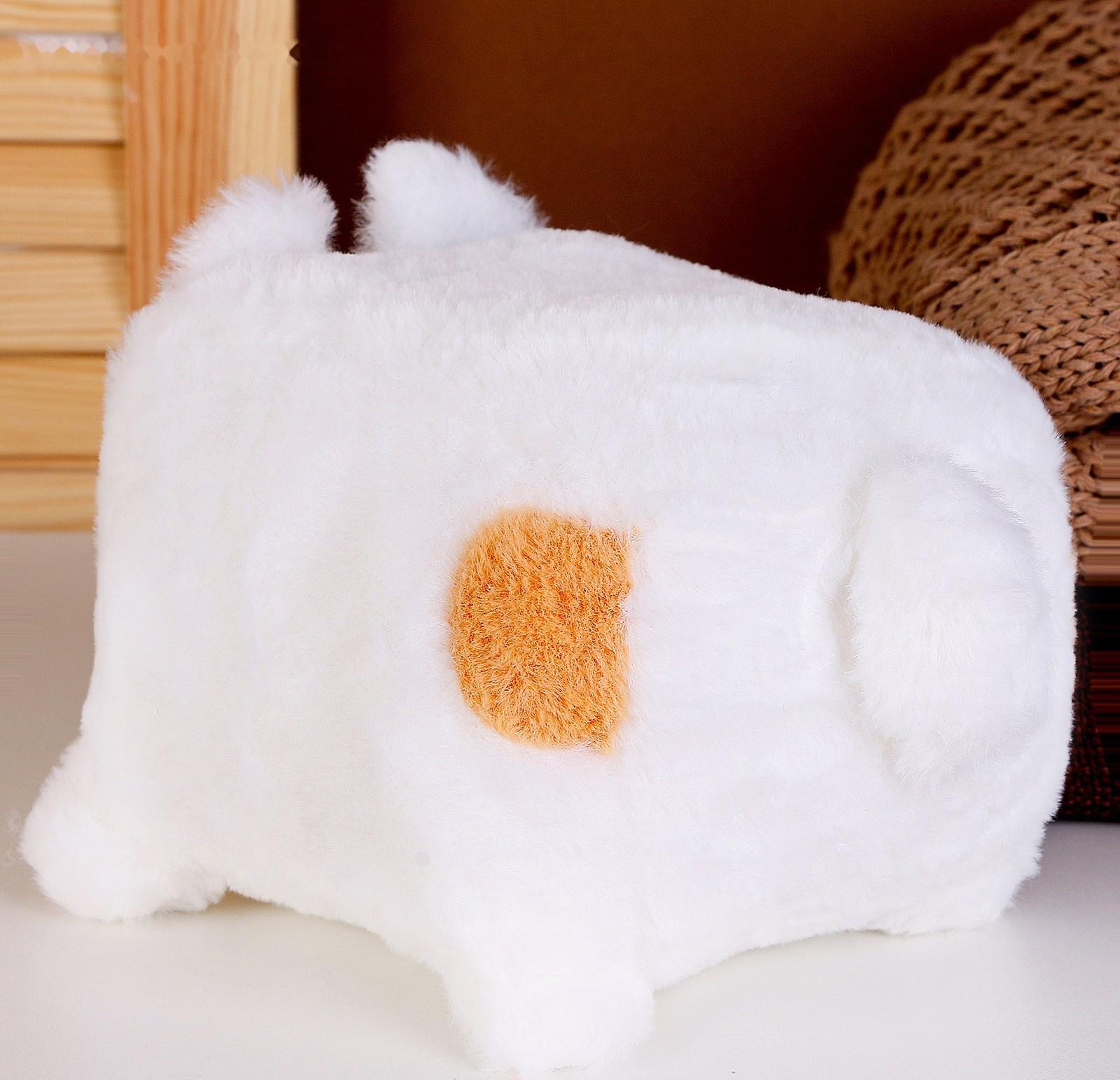 Мягкая игрушка «Котик-кубик», 18 см, цвет белый