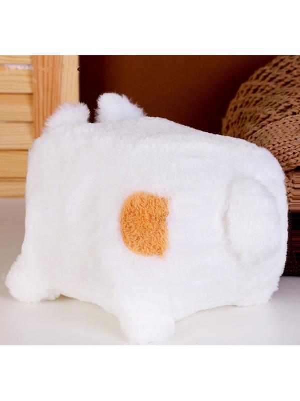 Мягкая игрушка «Котик-кубик», 18 см, цвет белый