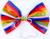 Карнавальный бант на резинке, горизонтальные полоски