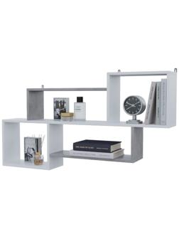 Полка навесная Лайт, 1150х622х186, Белый/Бетон