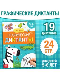 Обучающая книга «Графические диктанты. 2 уровень», 24 стр.