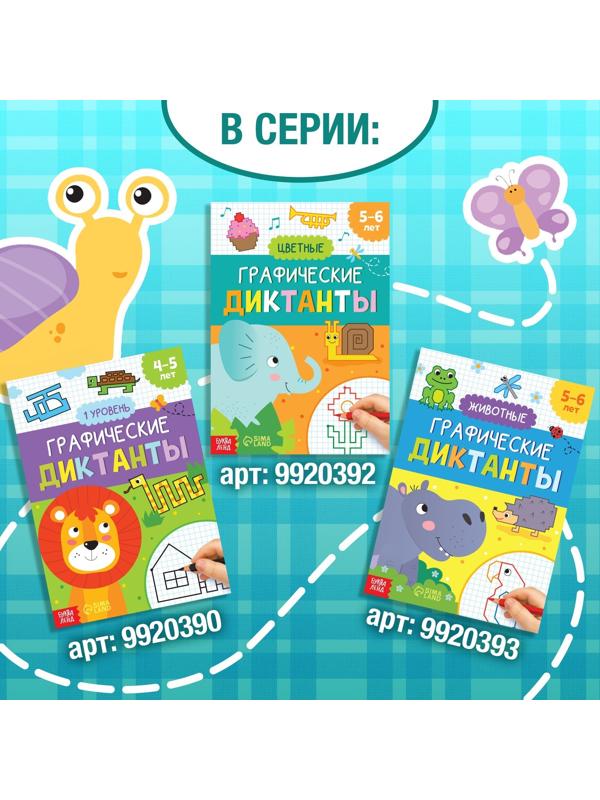 Обучающая книга «Графические диктанты. 2 уровень», 24 стр.