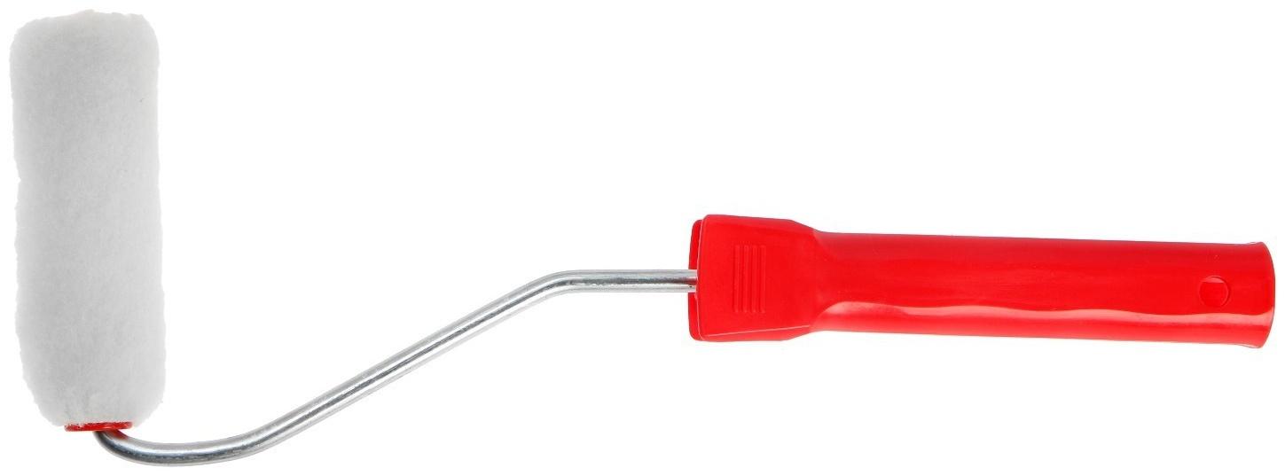 Мини-валик ЛОМ, натуральный мех, 100 мм, рукоятка d=6 мм, D=16 мм, ворс 16 мм