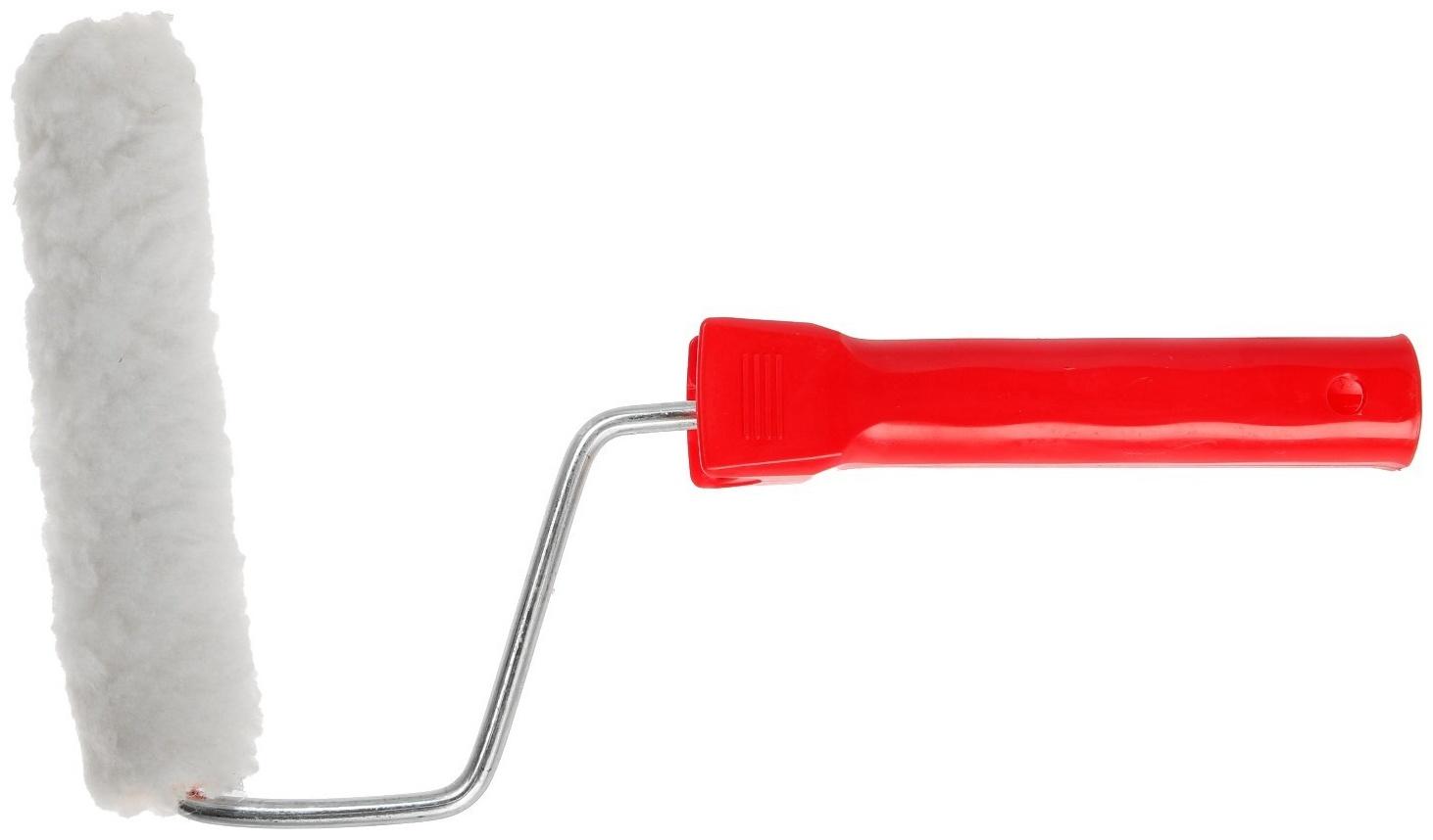 Мини-валик ЛОМ, натуральный мех, 150 мм, рукоятка d=6 мм, D=16 мм, ворс 16 мм