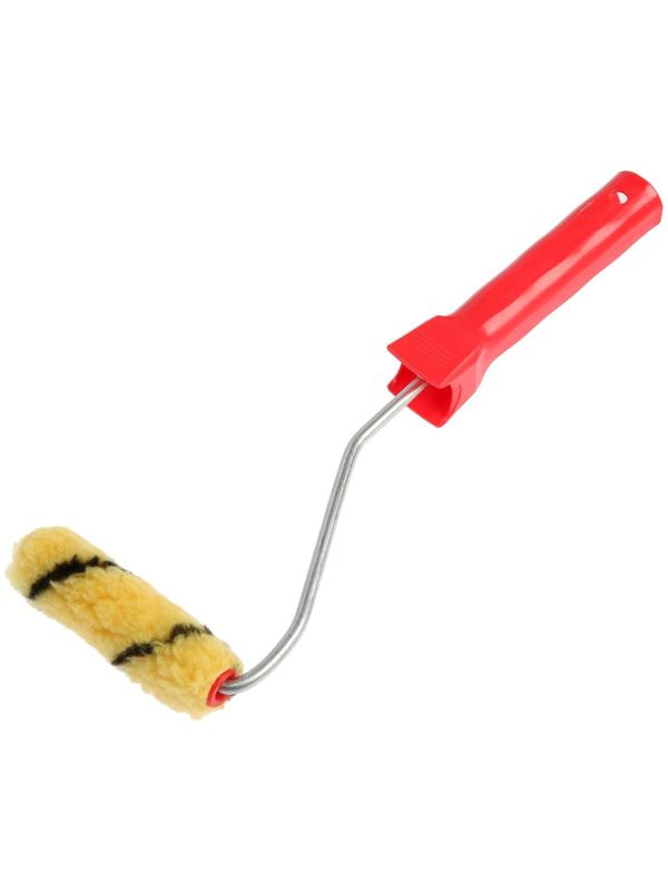 Мини-валик ЛОМ, полиэстер, 100 мм, рукоятка d=6 мм, D=16 мм, ворс 10 мм