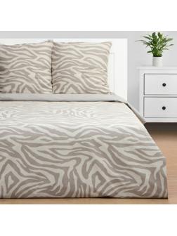 Постельное бельё Этель 1,5 сп Beige zebra, 143х215 см, 150х214 см, 70х70 см 2 шт, бязь 125 г/м2