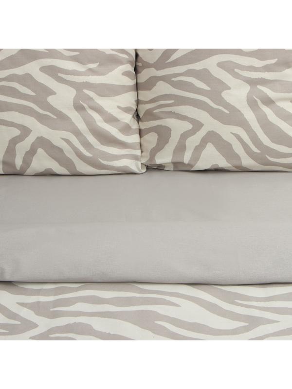 Постельное бельё Этель 1,5 сп Beige zebra, 143х215 см, 150х214 см, 70х70 см 2 шт, бязь 125 г/м2