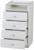 Комод детский с пеленальным столиком Фея 1550, 4 ящика, 504х467х922, белый