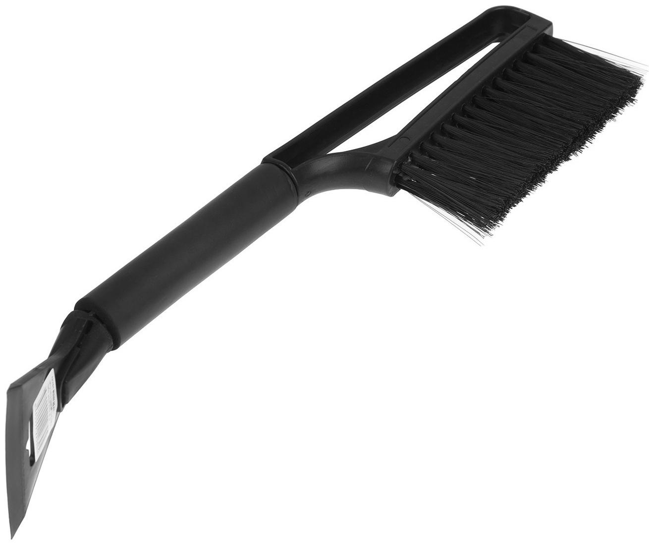 Щетка сметка, со скребком, Torso MG-011 автомобильная, мягкая ручка, 48 см, МИКС