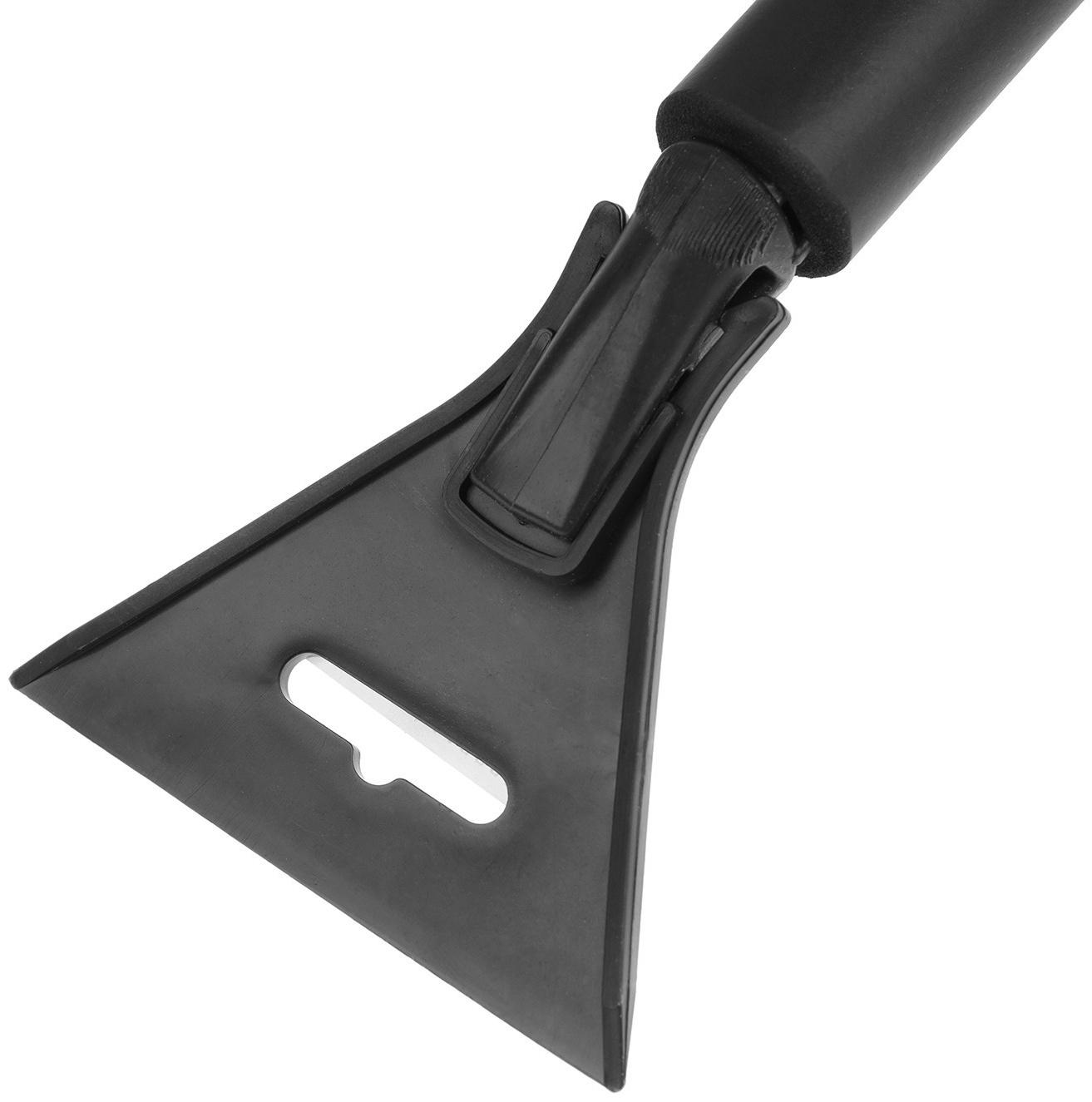 Щетка сметка, со скребком, Torso MG-011 автомобильная, мягкая ручка, 48 см, МИКС