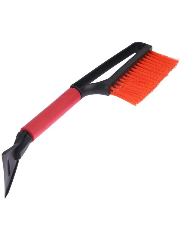 Щетка сметка, со скребком, Torso MG-011 автомобильная, мягкая ручка, 48 см, МИКС