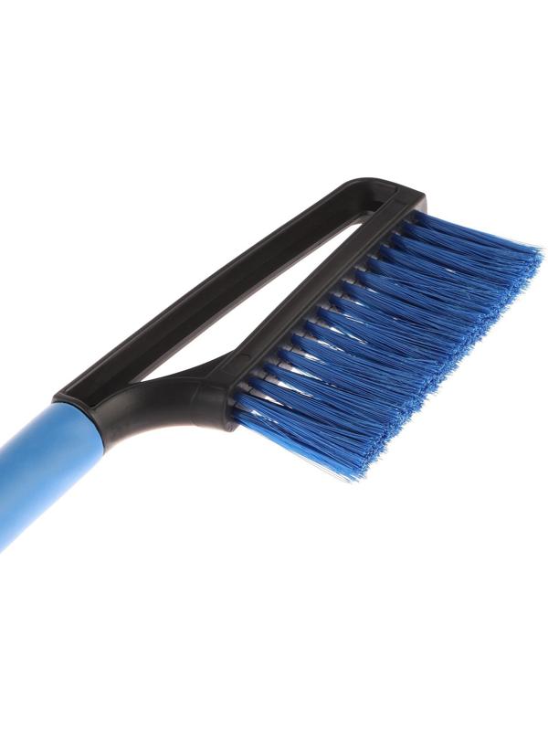 Щетка сметка, со скребком, Torso MG-011 автомобильная, мягкая ручка, 48 см, МИКС