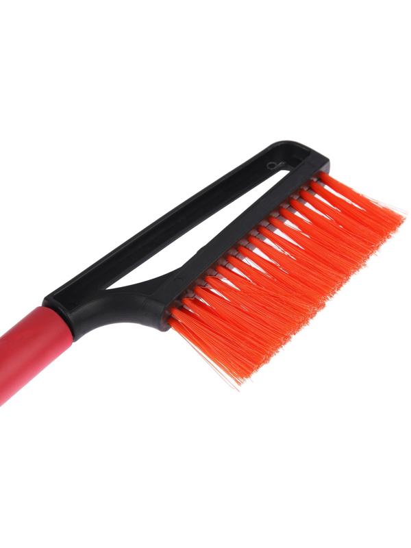 Щетка сметка, со скребком, Torso MG-011 автомобильная, мягкая ручка, 48 см, МИКС