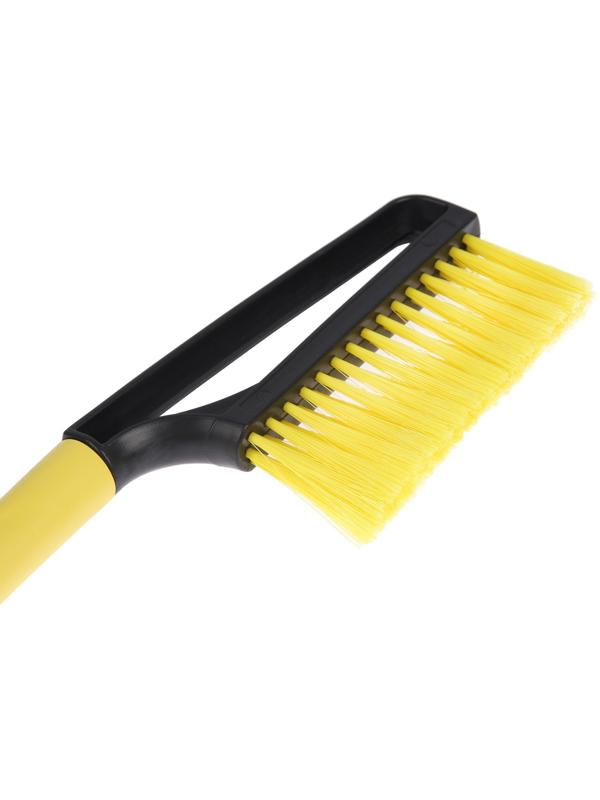 Щетка сметка, со скребком, Torso MG-011 автомобильная, мягкая ручка, 48 см, МИКС