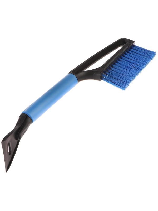 Щетка сметка, со скребком, Torso MG-011 автомобильная, мягкая ручка, 48 см, МИКС