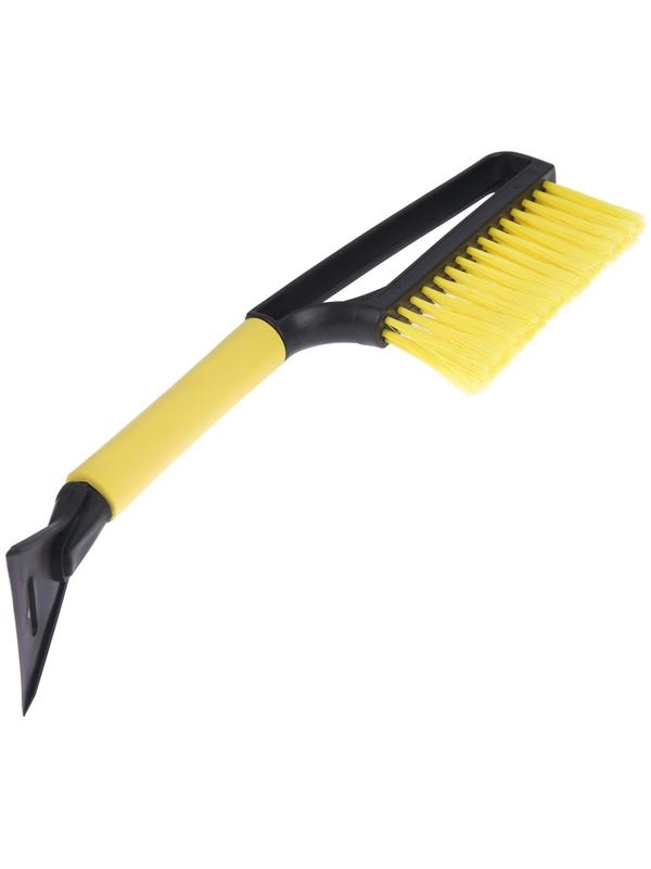 Щетка сметка, со скребком, Torso MG-011 автомобильная, мягкая ручка, 48 см, МИКС