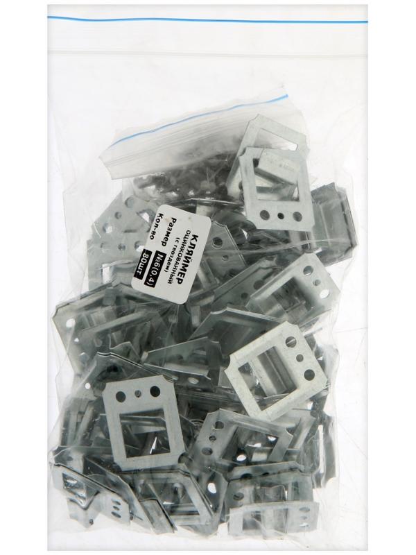 Кляймер ТУНДРА, №6, оцинкованный, с гвоздями, 80 шт