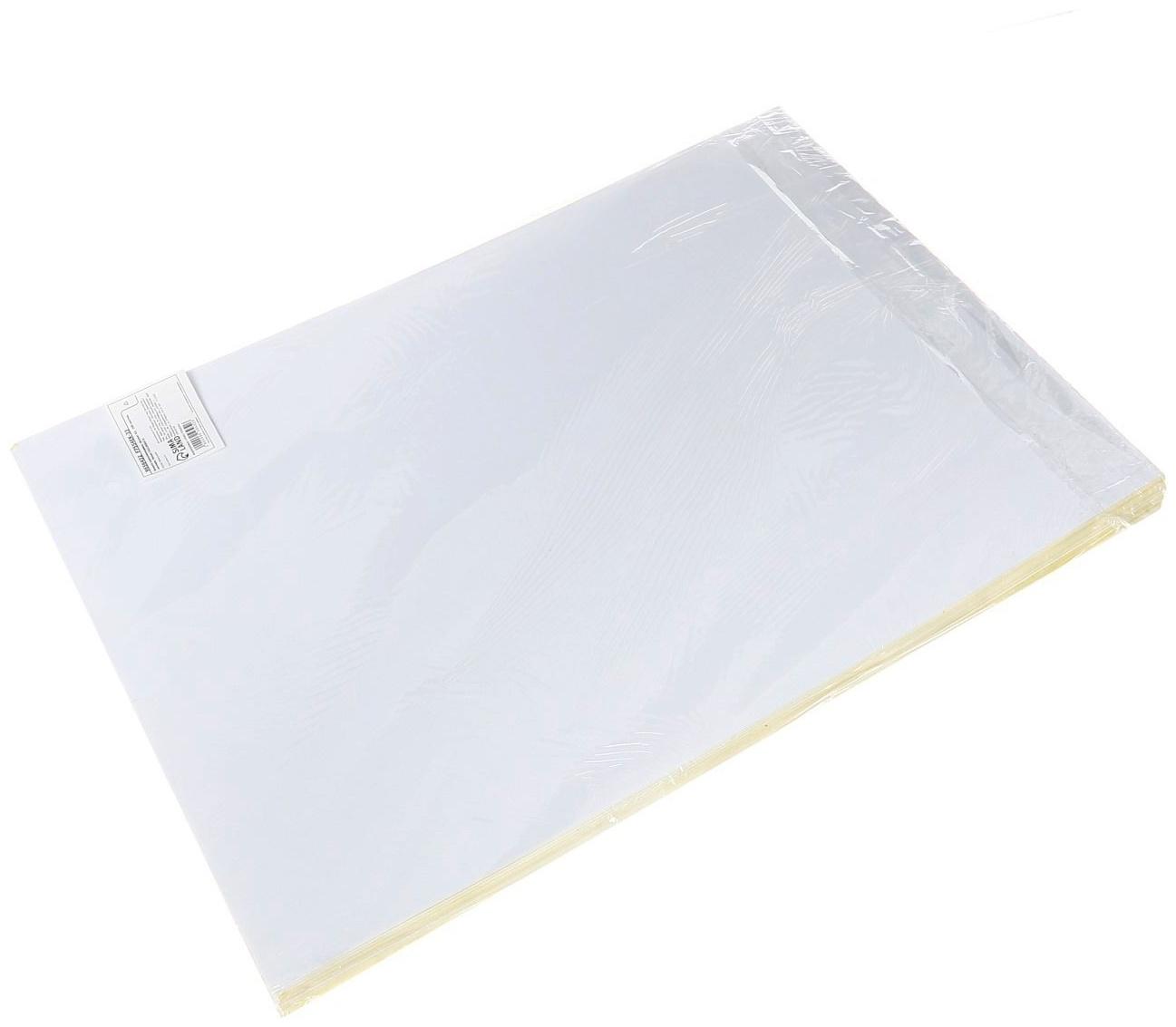 Бумага самоклеющаяся, формат A3,  100 листов, матовая, белая