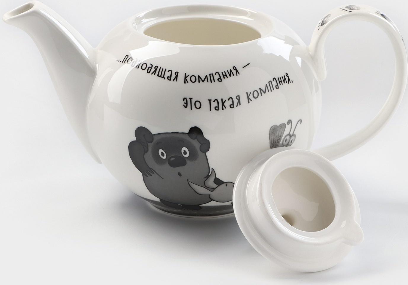 Чайник «Винни Пух», 1200 мл, фарфор