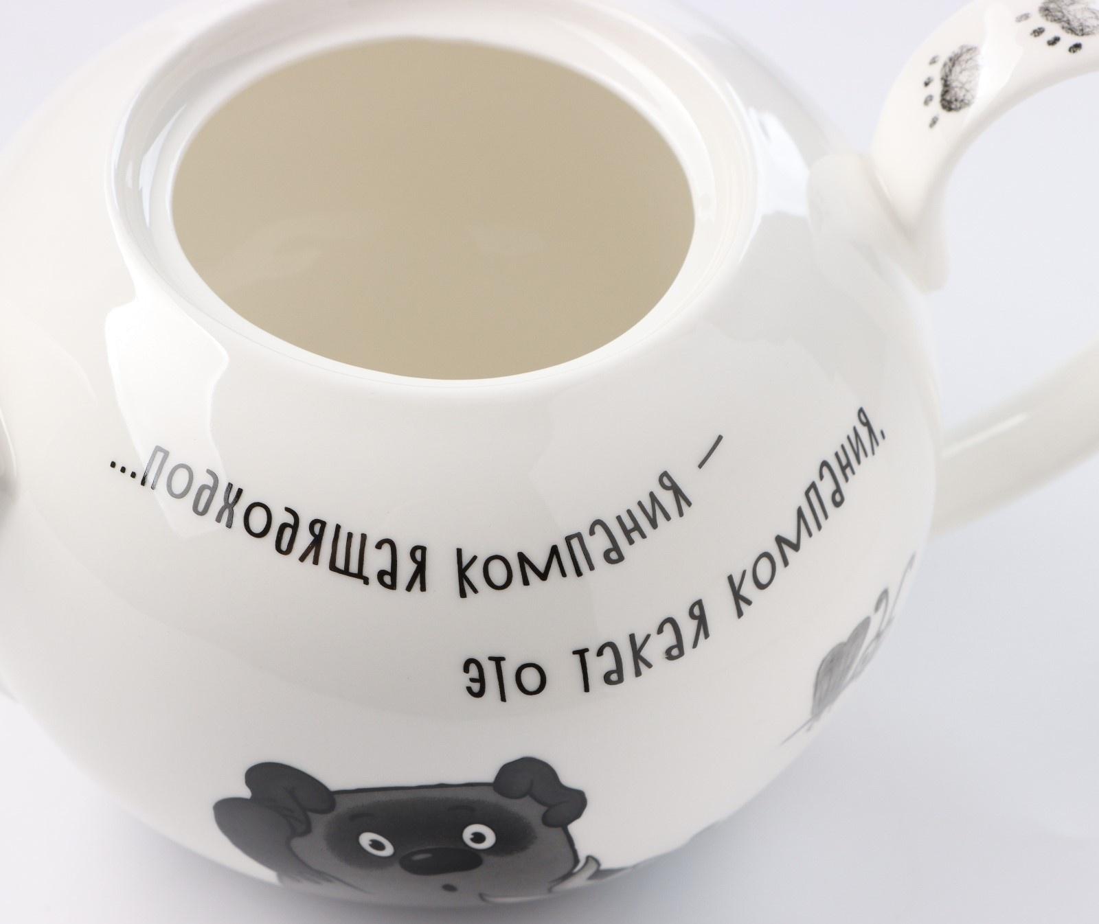 Чайник «Винни Пух», 1200 мл, фарфор