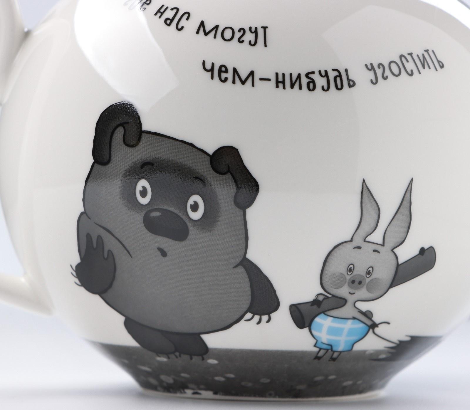 Чайник «Винни Пух», 1200 мл, фарфор