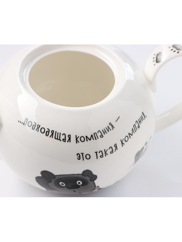 Чайник «Винни Пух», 1200 мл, фарфор