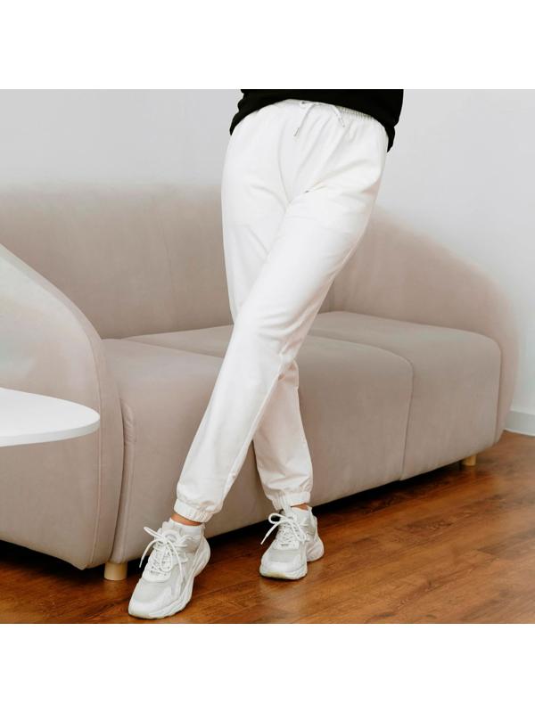 Брюки женские, цвет белый, размер 52
