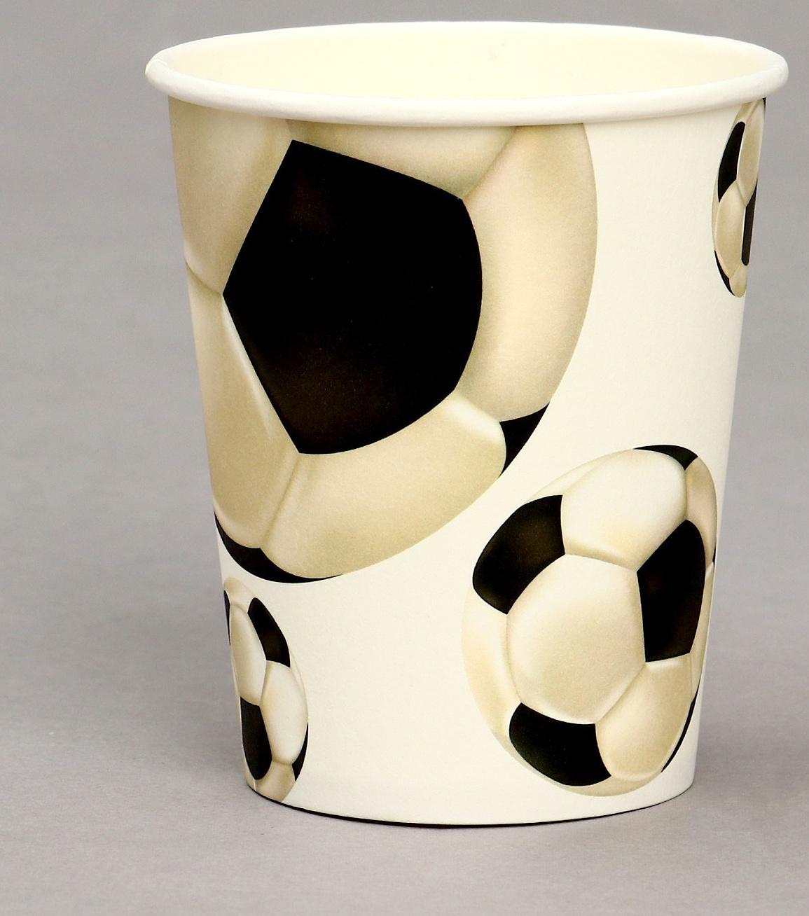 Стакан бумажный «Футбол», в наборе 6 шт.