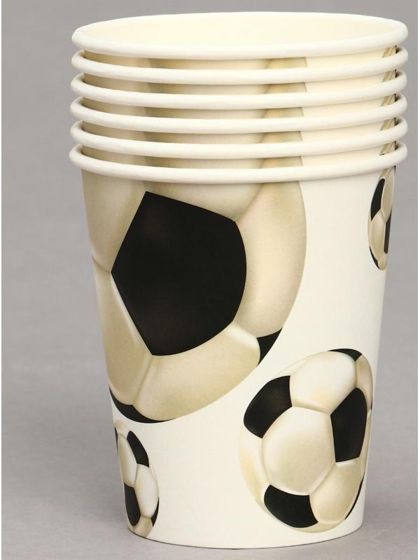 Стакан бумажный «Футбол», в наборе 6 шт.