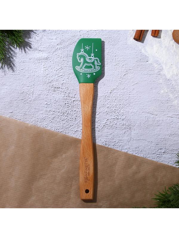 Лопатка силиконовая «Лошадка», 23.3 х 4.3 см