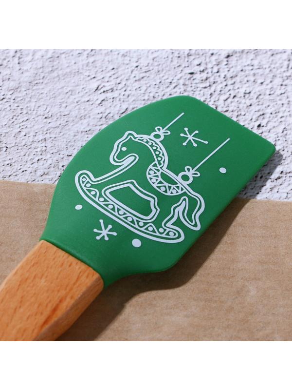 Лопатка силиконовая «Лошадка», 23.3 х 4.3 см