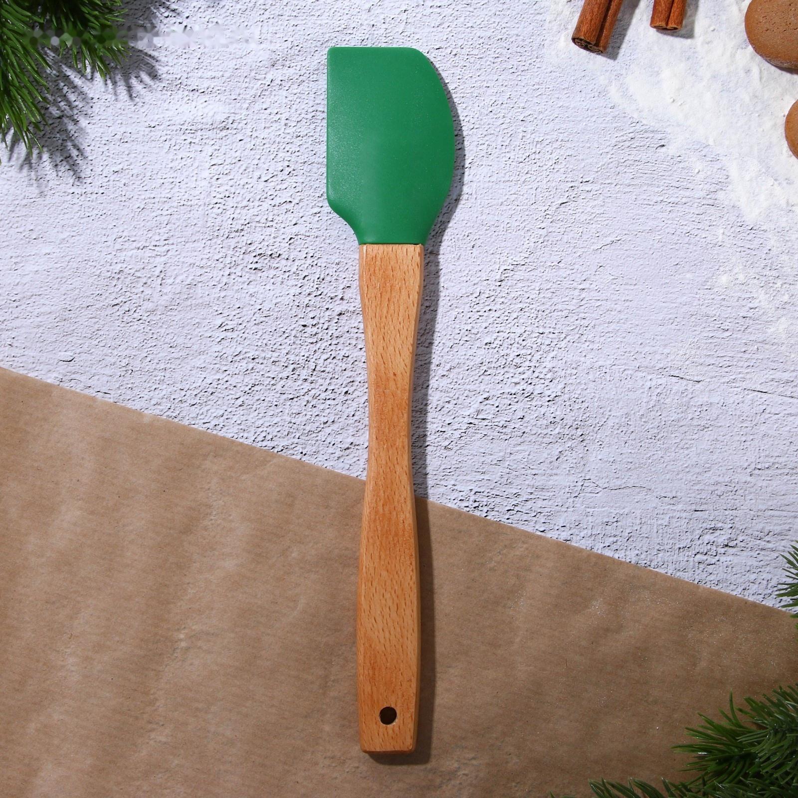 Лопатка силиконовая «Снеговик», 23.3 х 4.3 см