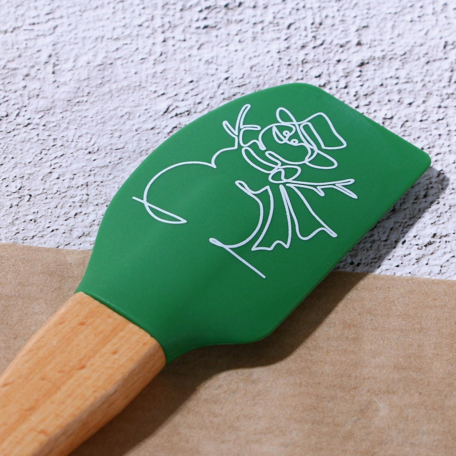 Лопатка силиконовая «Снеговик», 23.3 х 4.3 см