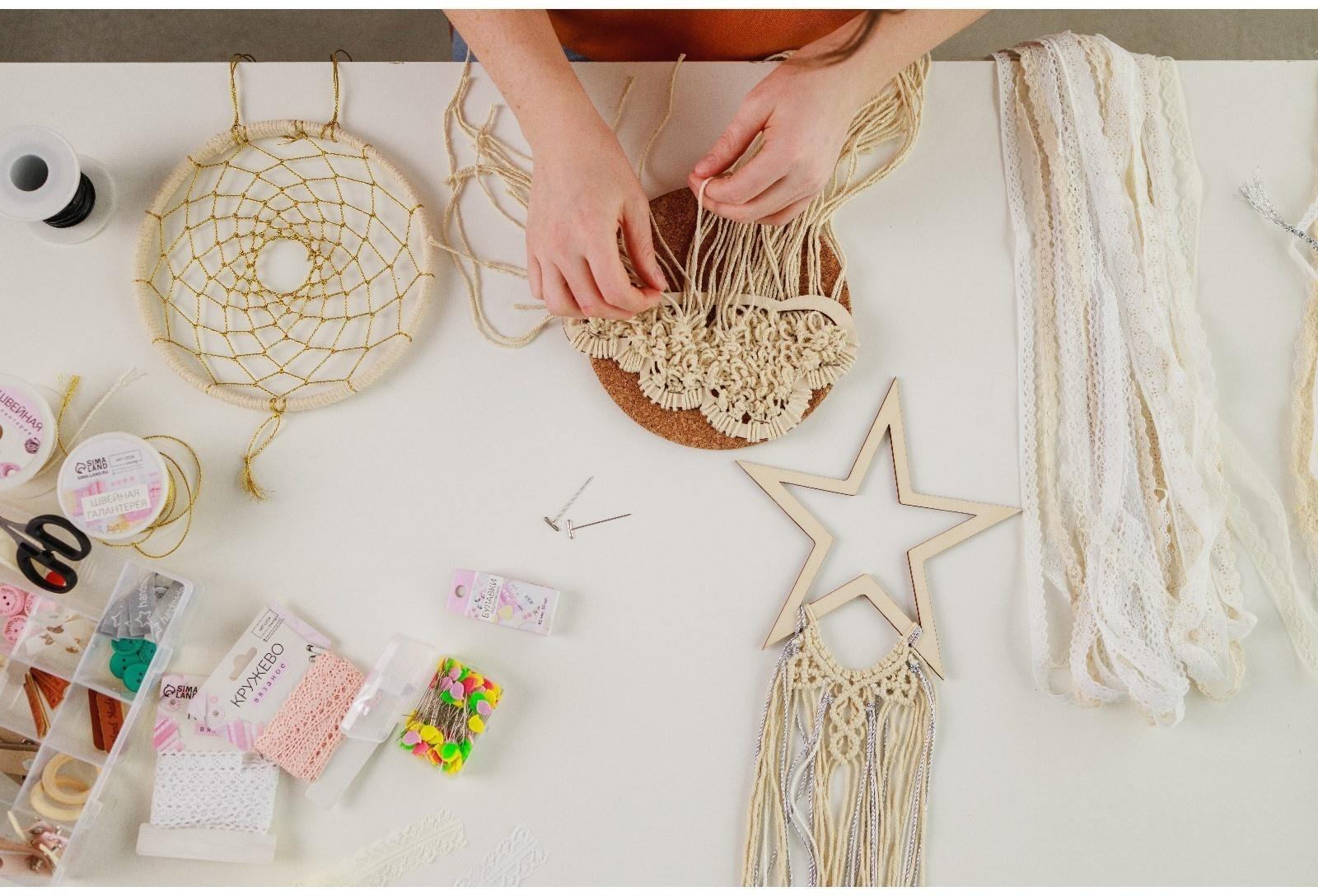 Основа для макраме «Звезда», 20 × 20 × 0,4 см