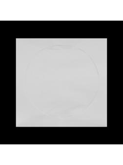 Конверт для CD/DVD дисков, 125х125 мм, d=100 мм, окно, клейкий клапан, белый