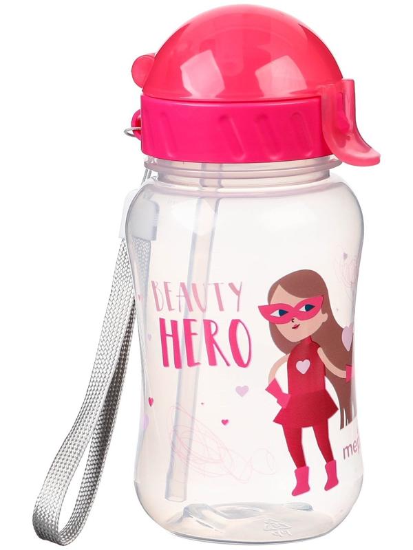 Поильник с трубочкой MEPSI, 270 мл, 9+ мес., цвет МИКС