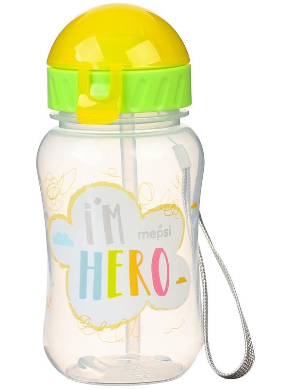 Поильник с трубочкой MEPSI, 270 мл, 9+ мес., цвет МИКС