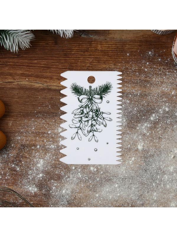 Набор кондитерских шпателей «Рождество» 11.5×8 см, 11.2×6.5 см, 10×7 см, 3 шт