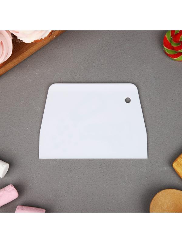 Кондитерский шпатель пластик «Готовь с душой», 9.2 х 0.2 х13 см