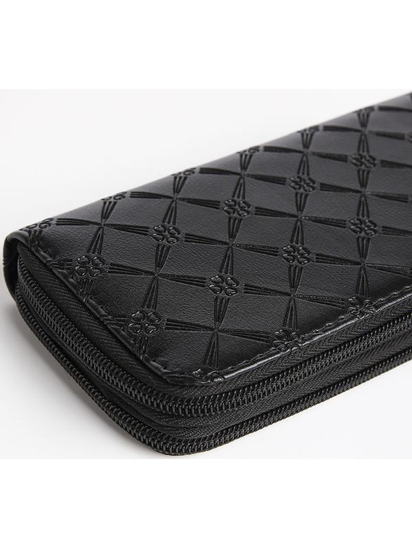 Кошелёк на молнии, цвет чёрный