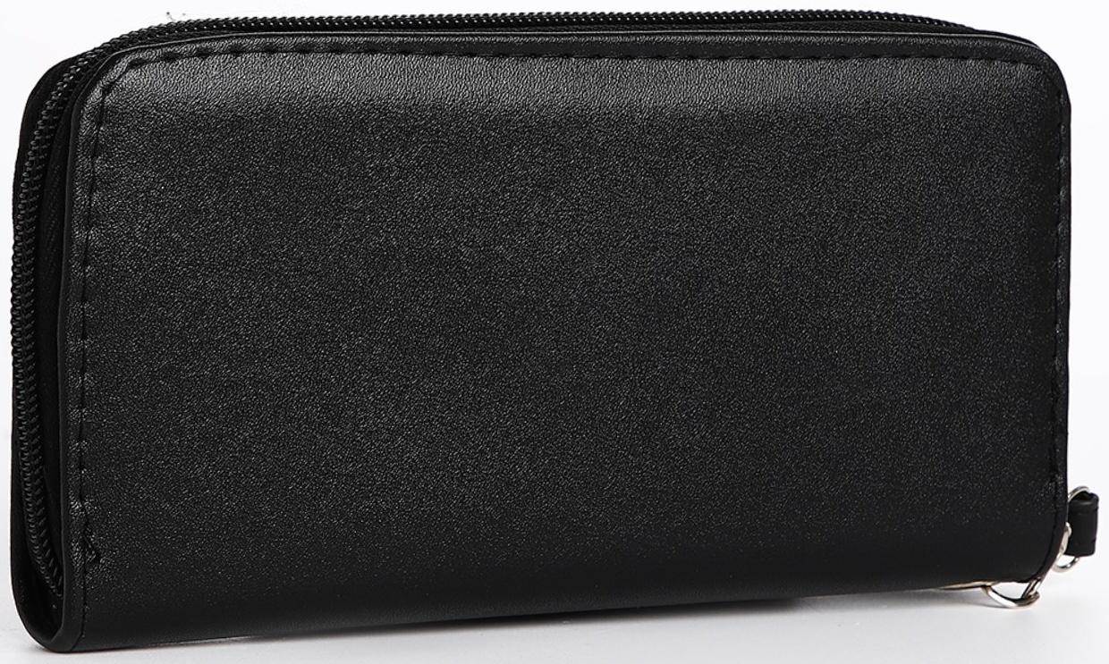 Кошелёк на молнии, цвет чёрный