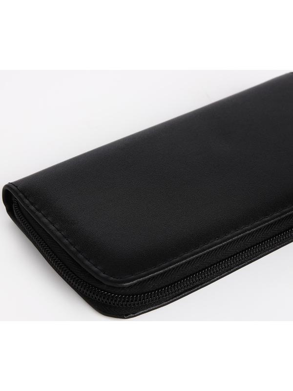 Кошелёк на молнии, цвет чёрный