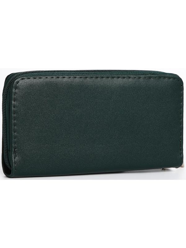 Кошелёк на молнии, цвет зелёный