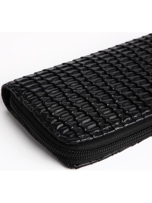 Кошелёк на молнии, цвет чёрный