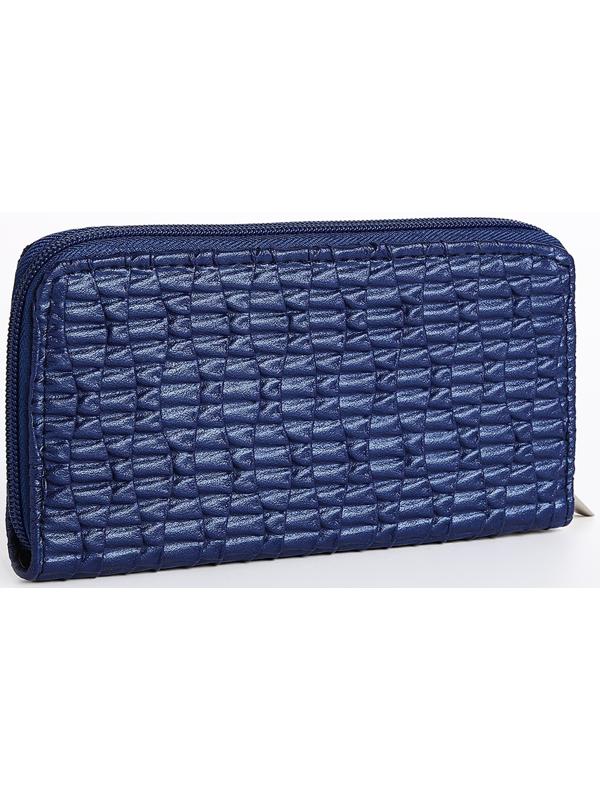 Кошелёк на молнии, цвет синий