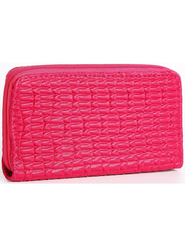 Кошелёк на молнии, цвет фуксия